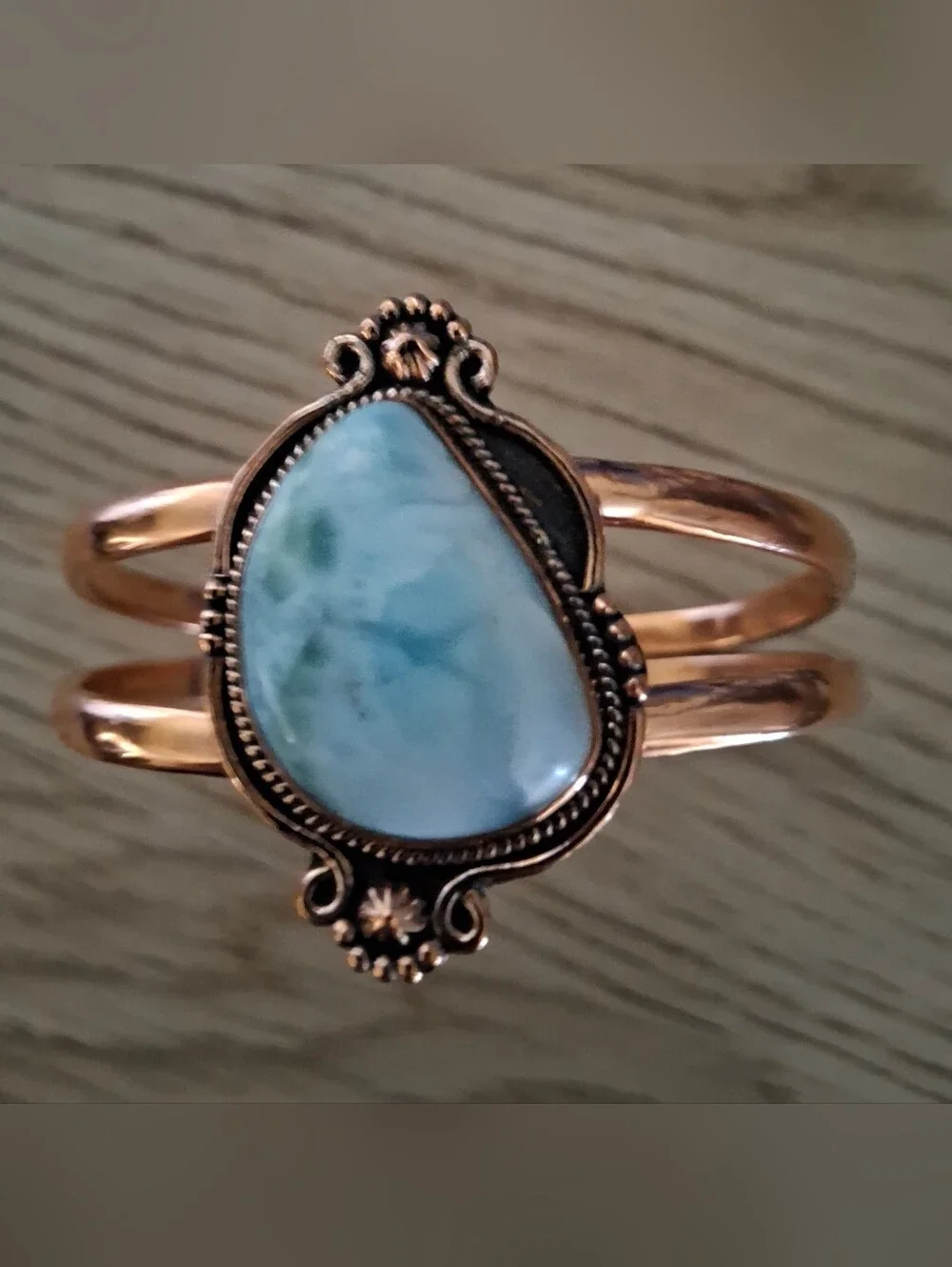 Larimar Copper Cuff